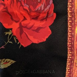DOLCE & GABBANA, SILK, SQUARE NECK SCARF (18 X 18)
